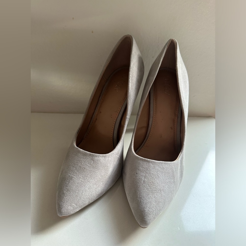 Abound stiletto heels - light grey suede